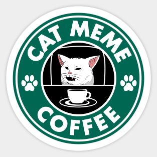 Cat Coffee Sticker